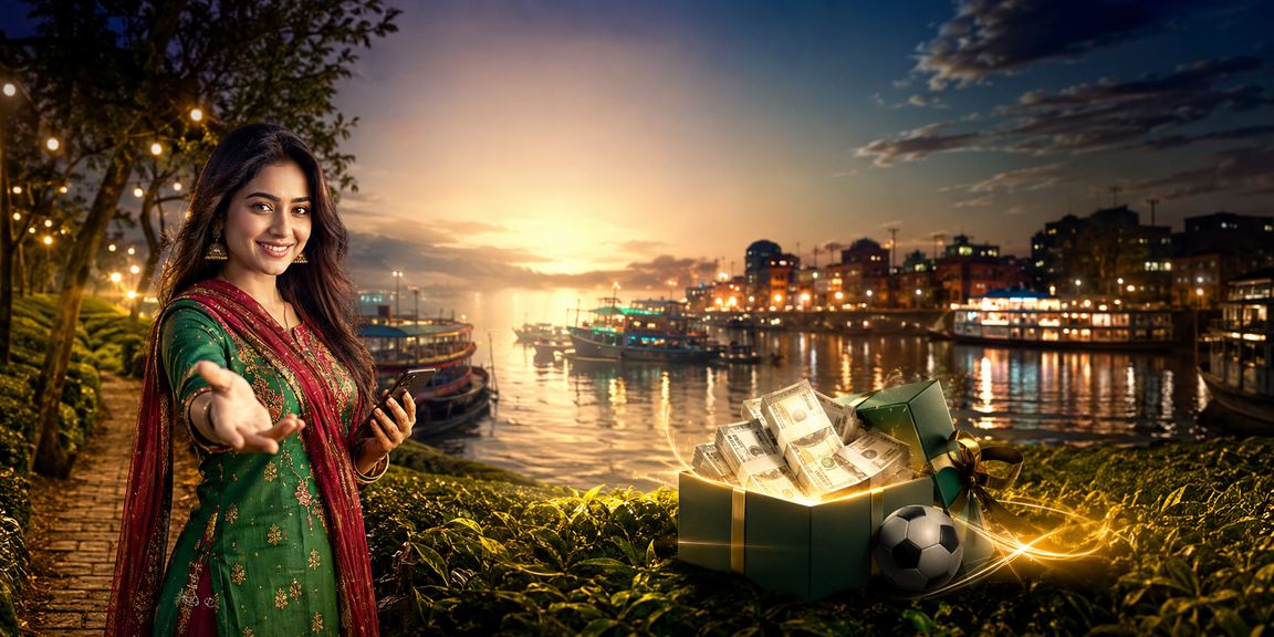 111bet Sports Betting on mobile in a tea garden setting in Barisal